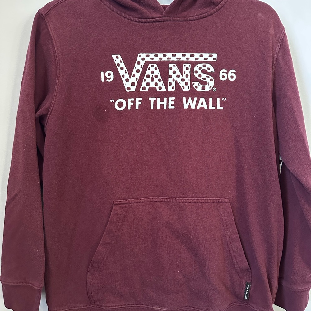 Vans Men's Burgundy Hoodie Sweater